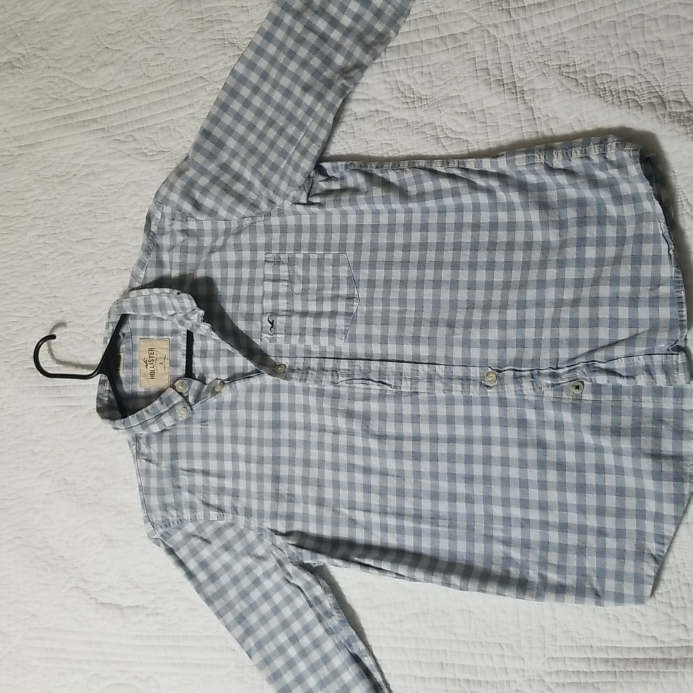 Mens HOLLISTER size small button up stretch fit